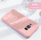 Luxe Liquid Silicone Back Cover Set voor Galaxy S8 _ Roze