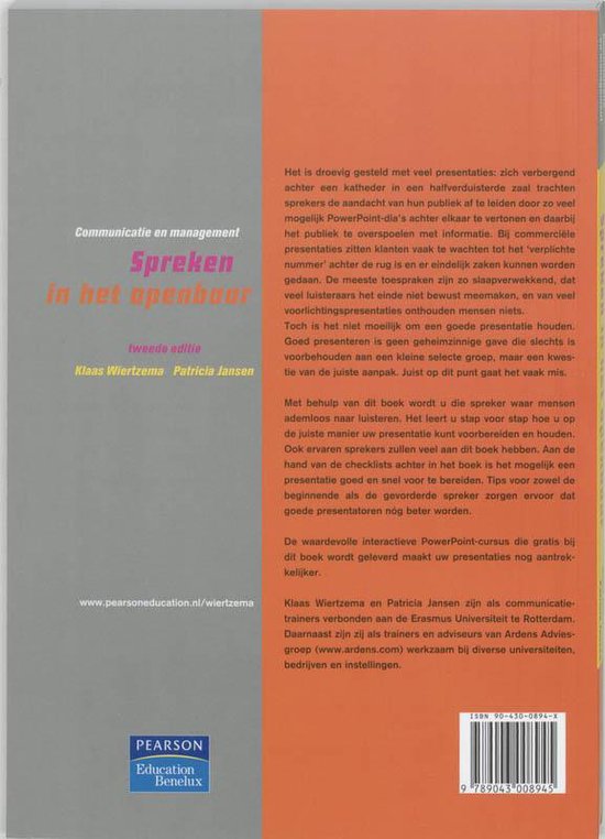 Communicatie en management - Communicatie en management Spreken in het openbaar