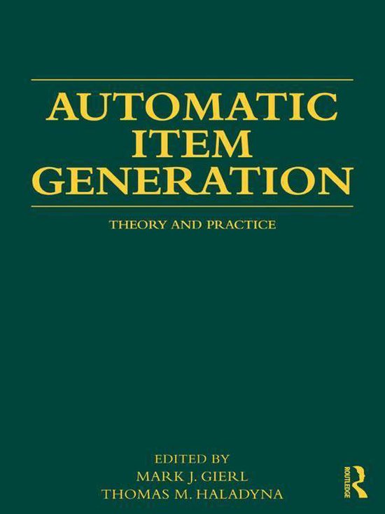 Automatic Item Generation - cover