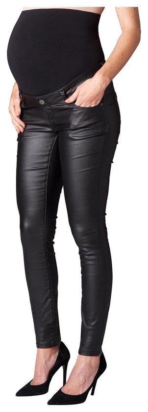 Supermom Zwangerschapsbroek Coated - Black - 28 | bol.com