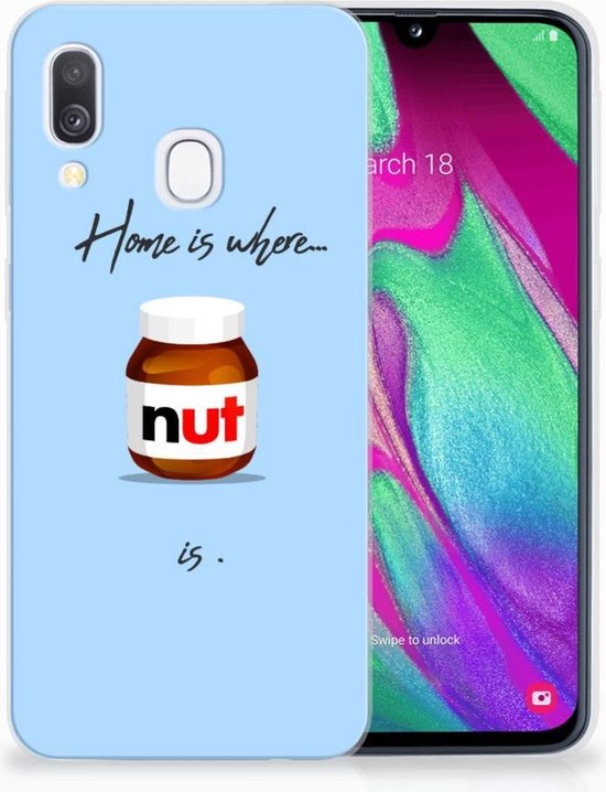 boekje Nylon rek Bumper Case Samsung Galaxy A40 Hoesje Nut Home | bol.com