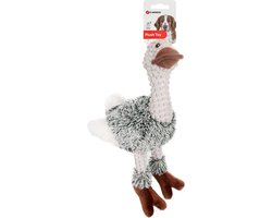 Flamingo Knuffel Emoe - Hondenspeelgoed - 30 cm - Grijs