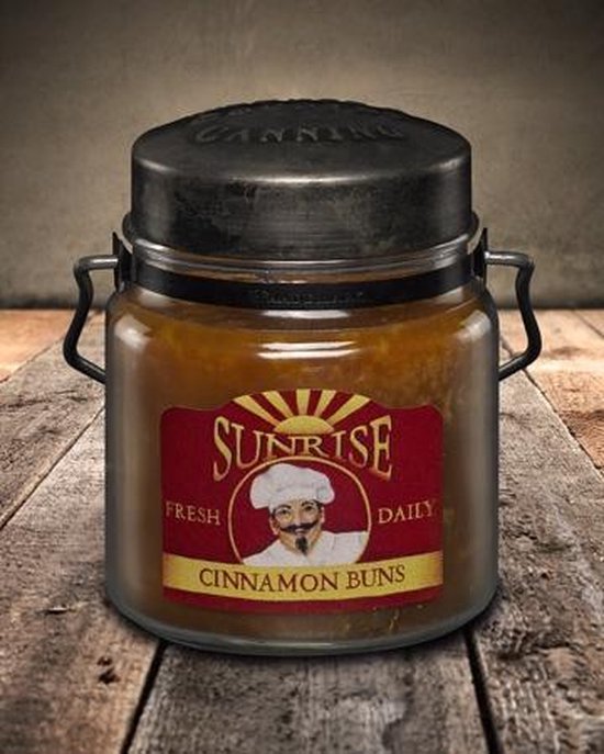 McCall's Candles Classic Jar Candle Sunrise Cinnamon Bun