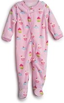 Meisjes pijama fleece met Gebakjes ontwerp (maat 18-24 maanden)