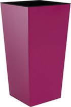 Bloempot Hoog Vierkant Urbi Square Shine 22x22x42cm FUCHSIA Prosperplast