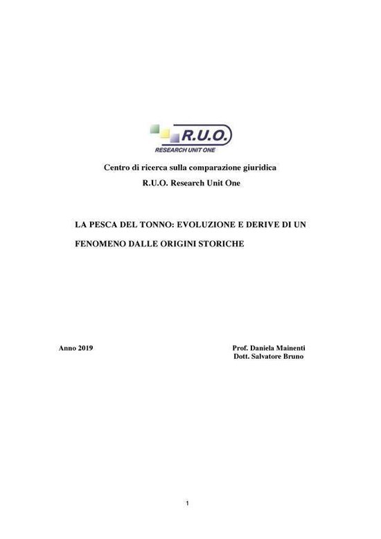 Dossier Tonno - cover