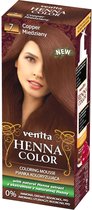 Venita HENNA COLOR MOUSSE Copper nr.7 Kant-en Klare Natuurlijke Haarverf Zonder PPD. PTD. Ammonia. Ammoniak. Peroxide. Waterstofperoxide etc.