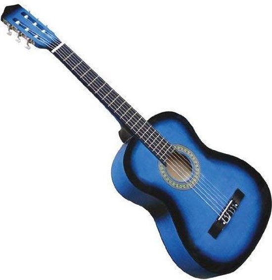 Klassieke gitaar - akoestische gitaar - blauw 4/4 | bol.com