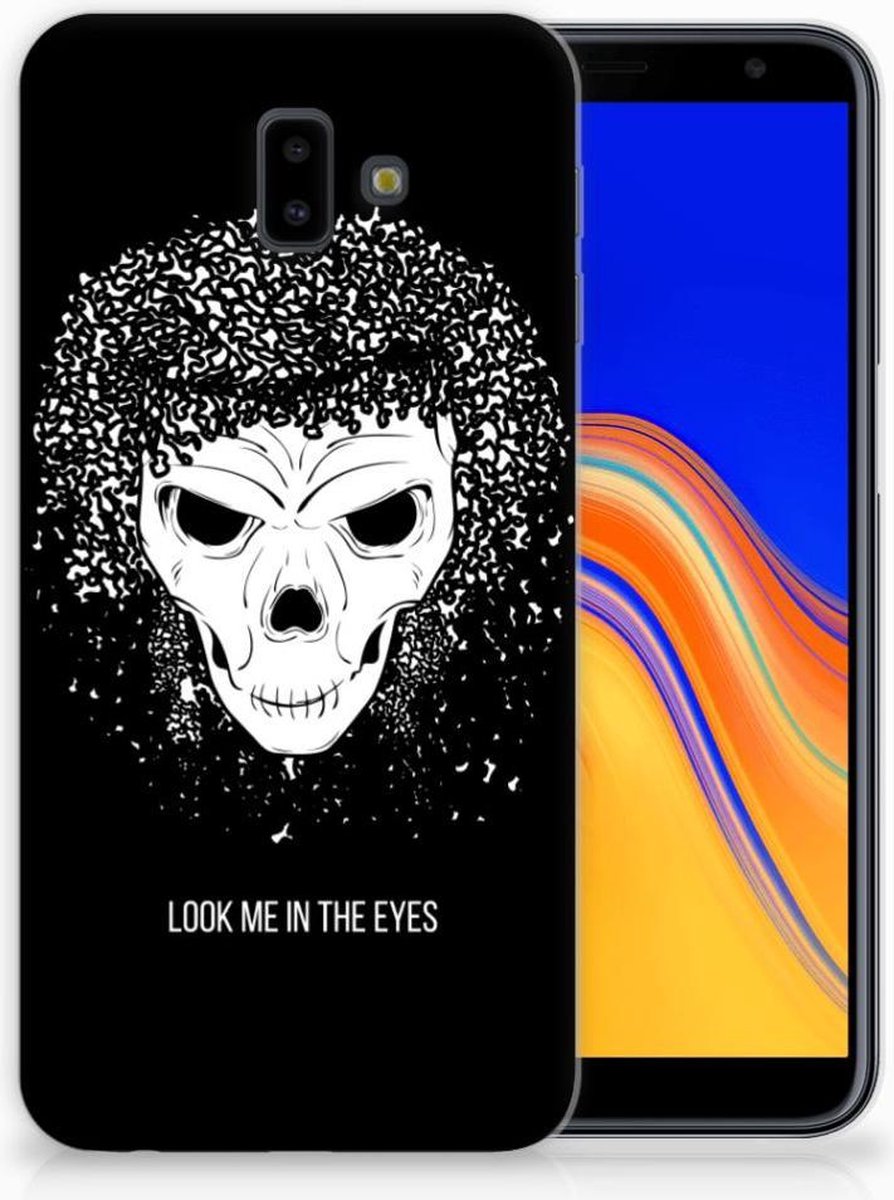Silicone Back Case Samsung Galaxy J6 Plus (2018) Skull Hair