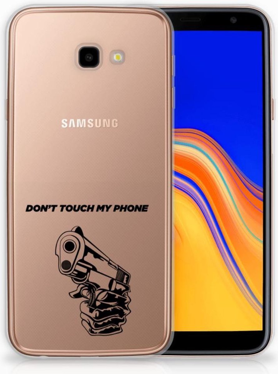 Samsung Galaxy J4 Plus (2018) Silicone-hoesje Gun Don't Touch My Phone