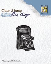 CSMT001 Clearstamp Nellie Snellen foto  - Men Things camera - stempel fototoestel