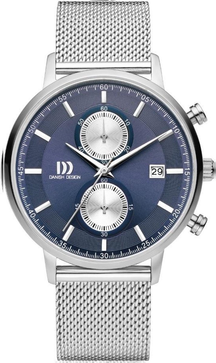 Danish Design IQ68Q1215 horloge heren - zilver - edelstaal