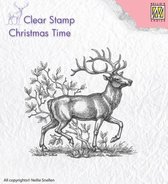 CT020 Clearstamp Nellie Snellen - rendier - kerstmis - christmas reindeer