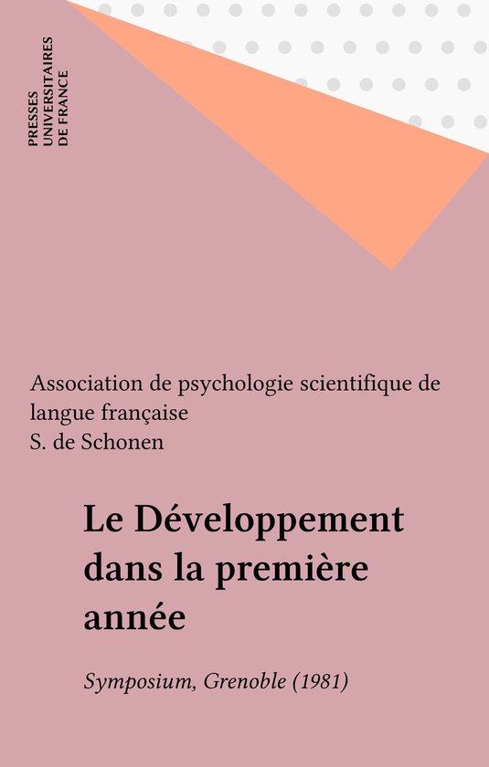 Le Développement dans la première année - cover