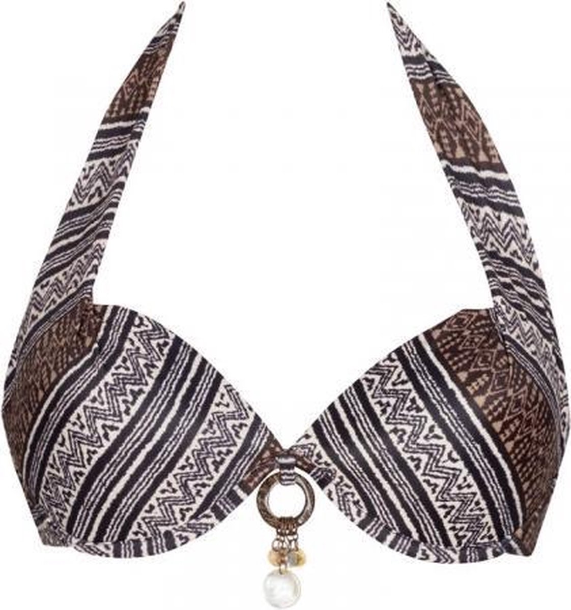 Lingadore Bermuda Halterneck - etnick print - 36B
