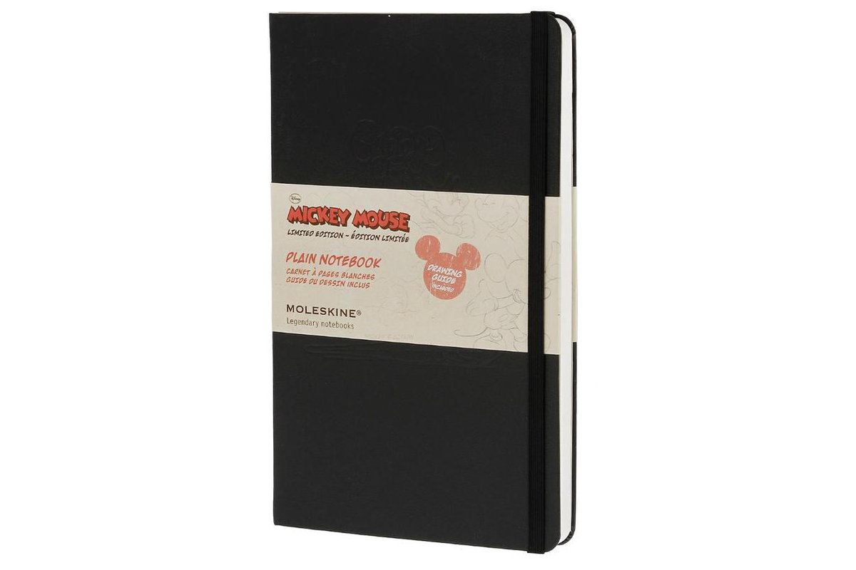 Moleskine Mickey Mouse Plain Notebook Large - Notebook - 9788866137917