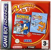 2 Games In 1: Sonic Advance + Chuchu Rocket! (GBA)