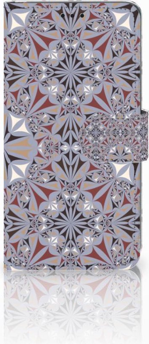Samsung Galaxy S10 Bookcase Flower Tiles
