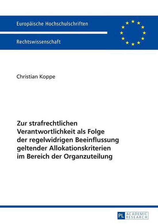 Europaeische Hochschulschriften Recht 5809 - Zur strafrechtl ... - cover
