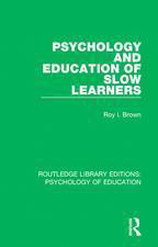 Routledge Library Editions: Psychology of Education - Psycho ... - cover