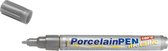 KREUL Zilveren Porseleinstift - Contour (Extra fijne punt) - Porcelain Pen Metallic 160 °C