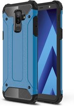 Armor Hybrid Hoesje Samsung Galaxy A6 Plus (2018) - Lichtblauw