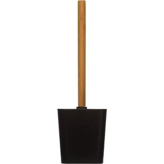 5five Toiletborstel met houder - rechthoekig - bamboe - 37 cm | Leen Bakker