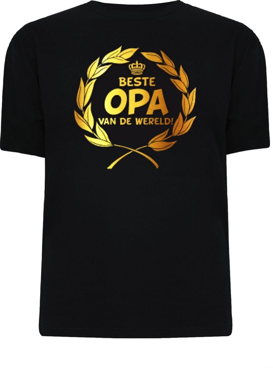 Gouden Krans T-Shirt - Beste Opa van de wereld (maat xl) | bol.com