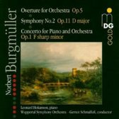 Leonard Hokanson, Wuppertal Symphony Orchestra, Gernot Schmalfuss - Bürgmuller: Piano Concerto Op.1/Overture Op.5/Symphony No.2 (CD)