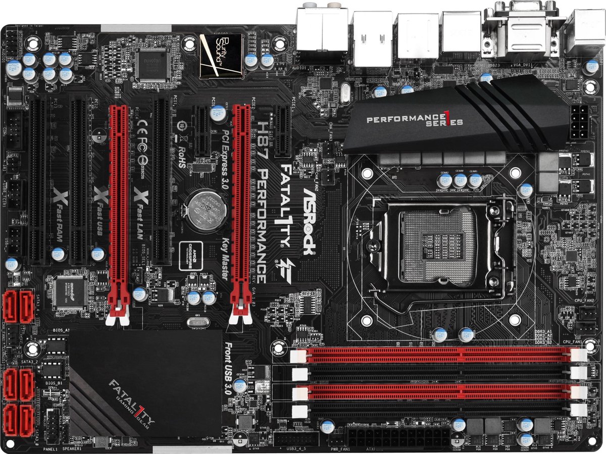 Asrock Fatal1ty H87 Performance Intel® H87 LGA 1150 (Socket H3