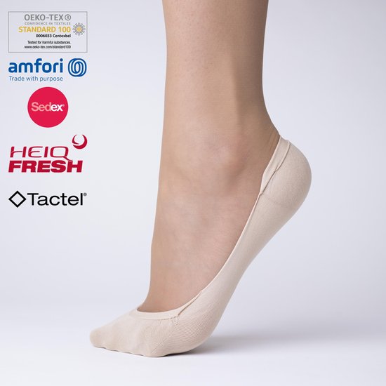 thumbnail: Bzzerumy Onzichtbare Enkelsokken Dames - Katoen Ballerina Sokken Maat 39-42