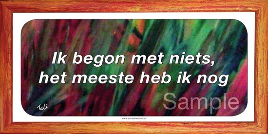 Ik begon met niets, het meeste heb ik nog | bol.com