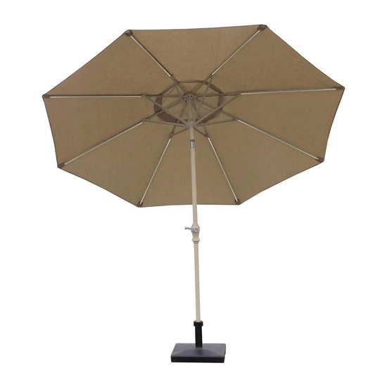 Makkelijk te gebeuren Reserve Luidspreker SenS-Line parasol met LED verlichting Ecru (ø300 cm) | bol.com