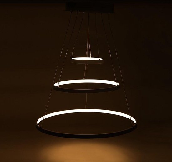 Kleren Trots perzik LED Hanglamp Cirkel 96W 8000Lm Daglicht | bol.com