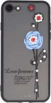 Love Forever Hoesjes Geschikt voor iPhone 8 Blauw
