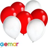 30 ballonnen Canadese kleuren (Ook geschikt voor Helium)