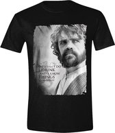 Game of Thrones - I Drink and I Know Things T-Shirt -  Zwart - S