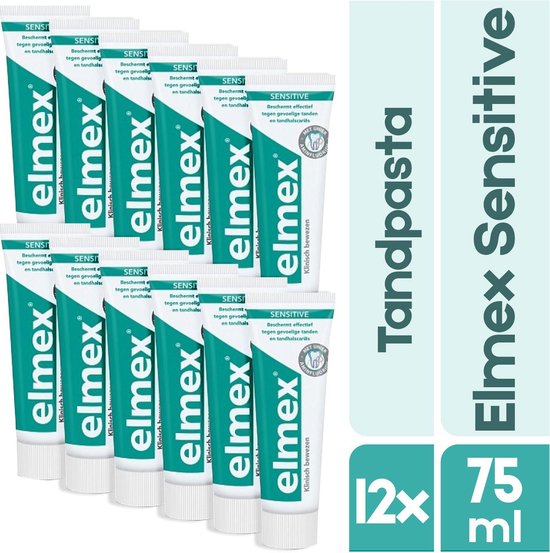 Sensitive Tandpasta | 12 x tube 75ml XXL Voordeelverpakking | Tandpasta voor... | bol.com