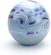 Kristalglas Elements Urn - Sea blue - 1,5 liter - Gedenksteen - Urn Hond - Urn Kat - Urn Dierbare - Urn voor as
