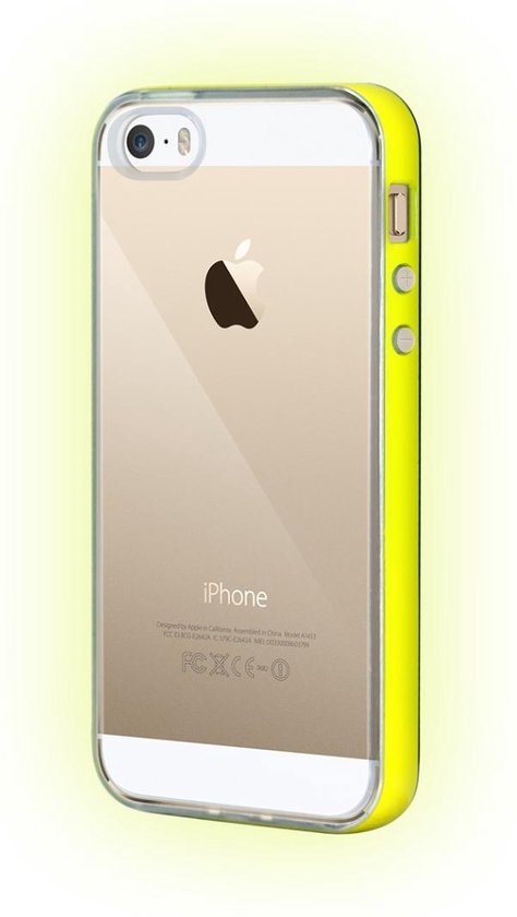wetenschapper tank campagne Schok Bestendig Lichtgevende hoesje iPhone 6 Plus - Geel | bol.com