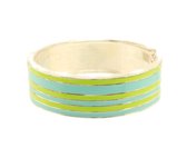 Behave® Dames armband bangle groen 22cm