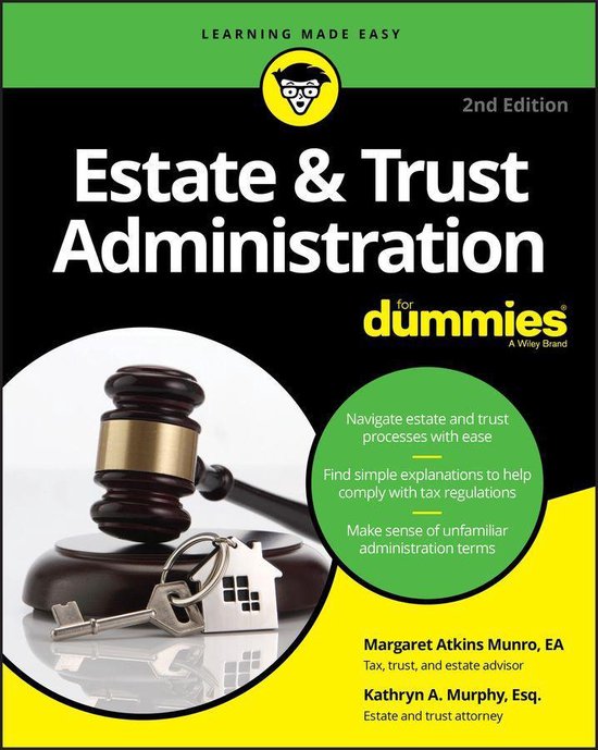 Estate & Trust Administration For Dummies - cover