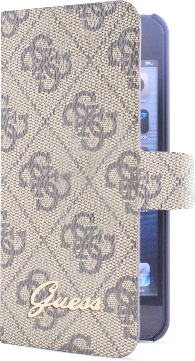 Guess booklet tasje 4G - bruin - voor Apple iPhone 6 Plus;Apple iPhone 6S Plus