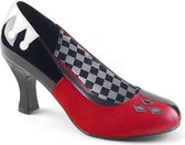 Funtasma Pumps -37 Shoes- HARLEY-42 US 7 Zwart/Rood