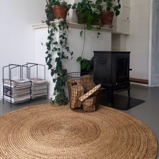 invoegen Onbevreesd Ik geloof Eva interior rond Vloerkleed - Jute -Ø150 cm - Naturel | bol.com