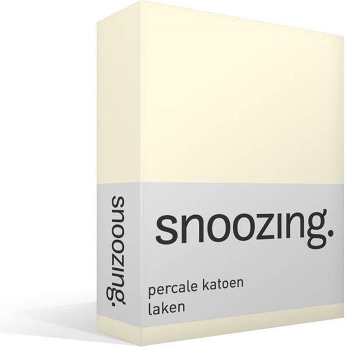 Snoozing Laken - Percale katoen - Ivoor, foto 2