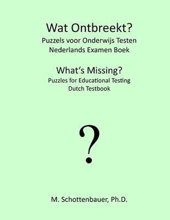 Wat Ontbreekt? Puzzels voor Onderwijs Testen - cover