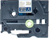Brother TZE-RN34 labelprinter-tape Goud op navyblauw