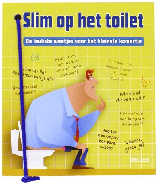 Cover van het boek 'Slim op het toilet' van Ton Tyberg