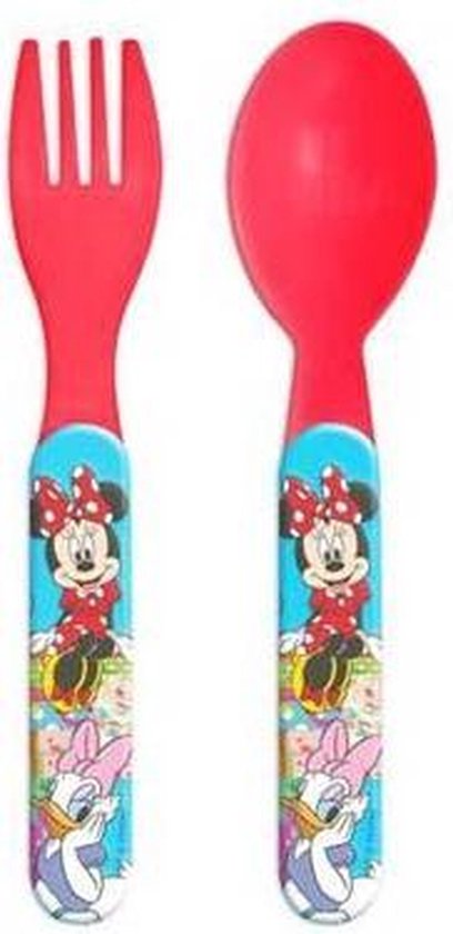 Disney Minnie Mouse Bestek set kunststof - 2-delig | bol.com
